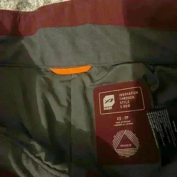 Orage woman CHICA snow pants cherry size XS waterproof Adjustable waist band - Picture 6 of 7